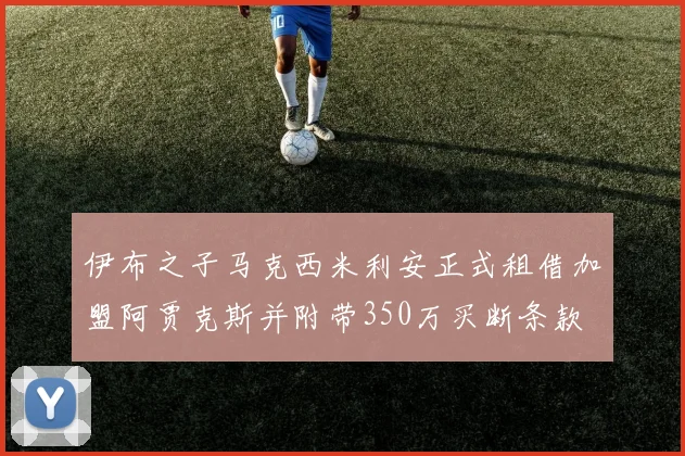 伊布之子马克西米利安正式租借加盟阿贾克斯并附带350万买断条款